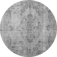 Ahgly Company Indoor Round Персийски сиви бохемски килими, 8 'кръг