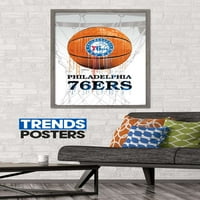 Philadelphia 76ers - Плакат за капене на топка, 22.375 34