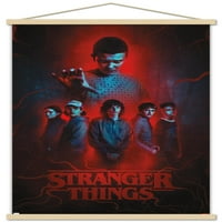 Netfli Stranger Things: Сезон - Групов плакат за стена с магнитна рамка, 22.375 34