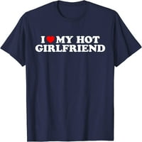 Дърво обичам моята риза с гореща приятелка, сърце моята тениска с гореща приятелка