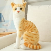 Takeoutsome Simulation Cat Plush Animals Kids Birthday Party Gifts Cat Doll Cats Plush Toys
