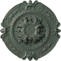 Екена Милуърк 3 8 од 3 4 П Саутхемптън таван медальон, ръчно рисуван облак пръсване пращене