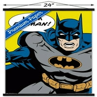Комикси - Батман - аз съм плакат за стена на Батман с дървена магнитна рамка, 22.375 34