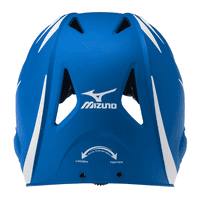 Mizuno MVP серия регулируема система с двутонен вата шлем, размер без размер, кралско-бял